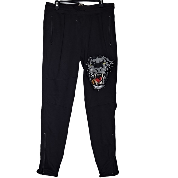 Robin's jean Graphic Embroidery Side Zip Jogging